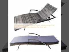 PE Poly Rattan Garden Outdoor Indoor Rattan Lounge Chair Beach Sun Holiday Patio Εξωτερικά έπιπλα σετ